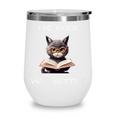The Book Was Better Literature Teacher Reading Cat Lover Wine Tumbler