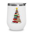 Book Christmas Tree Book Lover Teacher Librarian Wine Tumbler Book Christmas Tree Book Lover Teacher Librarian Wine Tumbler