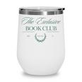 Graphic Book Club Sweatshirt Wine Tumbler
