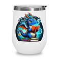 Book Dragon Reading Lover Wine Tumbler Book Dragon Reading Lover Wine Tumbler