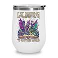 Book Lover Dragon Reading Transport You To Another World Wine Tumbler