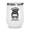 Book Lover What Happens At Book Club Stays Messy Bun Girls Wine Tumbler