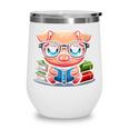 Book Lover Reading Pig Wine Tumbler