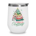 All Booked For Christmas Book Xmas Tree Lights Reading Girly Wine Tumbler All Booked For Christmas Book Xmas Tree Lights Reading Girly Wine Tumbler