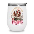 All Booked For Christmas Dragon Wine Tumbler