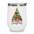 All Booked For Christmas Reading Books Librarian Holiday Wine Tumbler