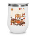 All Booked For Fall Pumpkin Books Thanksgiving Autumn Leaves Wine Tumbler