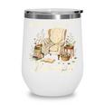Books Are My Therapy Cozy Reading Chair Artwork Wine Tumbler