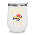 I Like My Books With a Side Of Panic Thriller Wine Tumbler