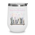 The Bookshelf Of a Hopeless Romantic Rom-Com Reading Bookish Wine Tumbler