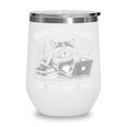 Born To Read Books Forced To Read Emails Bookish Racoon Wine Tumbler Born To Read Books Forced To Read Emails Bookish Racoon Wine Tumbler
