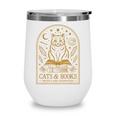 Cats And Books Because People Are Overrated Wine Tumbler Cats And Books Because People Are Overrated Wine Tumbler