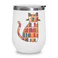 Cats Reading Books Librarian Library Readers Wine Tumbler
