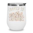 Chapter 28th Birthday Bookworm 28 Years Old For Book Lovers Wine Tumbler