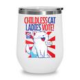 Childless Cat Ladies Vote Kamala Harris Cute Comic Book Cat Wine Tumbler Childless Cat Ladies Vote Kamala Harris Cute Comic Book Cat Wine Tumbler