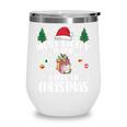 Christmas Tee Most Likely To Read A Book On Christmas Wine Tumbler