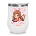 Cute Reading Outfit Book Lover Tee For Women Who Read Wine Tumbler Cute Reading Outfit Book Lover Tee For Women Who Read Wine Tumbler
