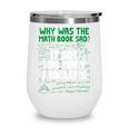 Dad Joke Why Was The Math Book Sad Pun Dad Jokes Wine Tumbler Dad Joke Why Was The Math Book Sad Pun Dad Jokes Wine Tumbler