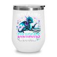 Dragon Reading Just A Girl Who Loves Dragons And Books Wine Tumbler