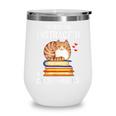 Easily Distracted By Cats And Books Reading Lover Bookish Wine Tumbler