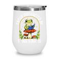 Easily Distracted By Frogs And Books Wine Tumbler