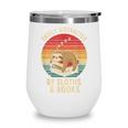 Easily Distracted By Sloths And Books Wine Tumbler