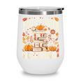 Fall In Love With Reading Book Autumn Pumpkins And Teachers Wine Tumbler Fall In Love With Reading Book Autumn Pumpkins And Teachers Wine Tumbler