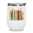 Fantasy Drama Tragedy Book Floral Subtle Wine Tumbler