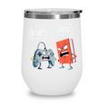 Gamer Book Lover Girl Women Bookworm Video Gaming Daughter Wine Tumbler