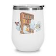 Ghosts Reading Books Teacher Halloween Librarian Book Lover Wine Tumbler