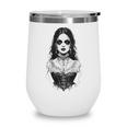 Gothic Goth Girl Woman Movie Book Art Wine Tumbler Gothic Goth Girl Woman Movie Book Art Wine Tumbler