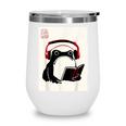 Grumpy Frog Books Music Kawaii Ink Japanese Wine Tumbler