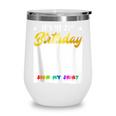 Guestbook My 21st Birthday Sign My Shirt Birthday Party Wine Tumbler