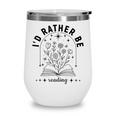 I’d Rather Be Reading Minimal Book Lover Arch Wine Tumbler