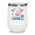 Introverted Book Club Reading Lover Cow Wine Tumbler