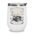 Introverted But Willing To Discuss Books Club Cozy Aesthetic Wine Tumbler