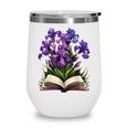 Irises Flowers Book Iris Floral Wine Tumbler