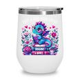 Just A Girl Who Loves Dragons And Books Cute Dragon Reading Premium Tri-Blend Wine Tumbler