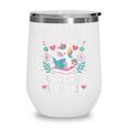 Just a Girl Who Loves Unicorns And Books Wine Tumbler