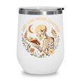 Just One More Chapter Book Lover Bookish Reading Skeleton Wine Tumbler