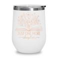 Just One More Chapter Bookish Book Reading Teal Beige Wine Tumbler