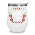 Library Is My Jam Librarian Book Lover Strawberry Wine Tumbler