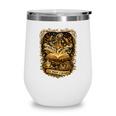The Magic Of Books Vintage Style Reading Lover Cat & Tea Wine Tumbler The Magic Of Books Vintage Style Reading Lover Cat & Tea Wine Tumbler