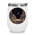 Moon Book Bookshelf Library Coffee Cup Star Stars Pattern Wine Tumbler Moon Book Bookshelf Library Coffee Cup Star Stars Pattern Wine Tumbler
