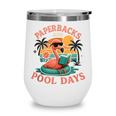 Paperbacks And Pool Days Flamingo Reading Summer Vibes Books Wine Tumbler Paperbacks And Pool Days Flamingo Reading Summer Vibes Books Wine Tumbler