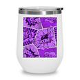 Purple Comic Book Purple Color Graphic Wine Tumbler Purple Comic Book Purple Color Graphic Wine Tumbler