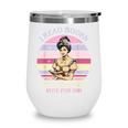 I Read Books Of Course I Didn't Vote For Him Vintage Quote Wine Tumbler