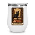 The Reader Cat Book Reading Halloween Tarot Card Wine Tumbler The Reader Cat Book Reading Halloween Tarot Card Wine Tumbler