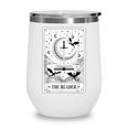 The Reader Tarot Card Bookworm Books Lover Dragon Librarians Wine Tumbler