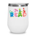 Reading DinosaurRex Dino Book Lover Wine Tumbler